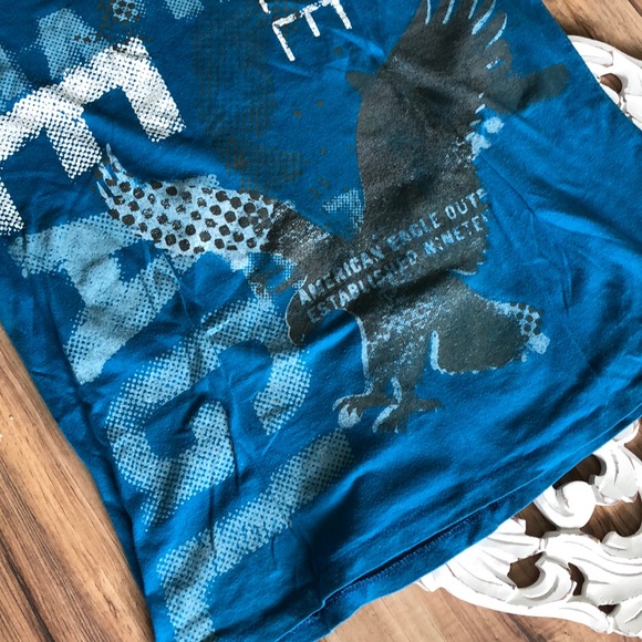 Blue American Eagle Outfitters SS T-Shirt - Picture 3 of 6